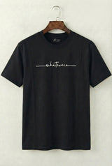 Printed Crew Neck T-Shirt (Black)