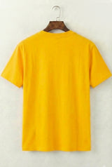 Basic Crew Neck T-Shirt (Yellow)