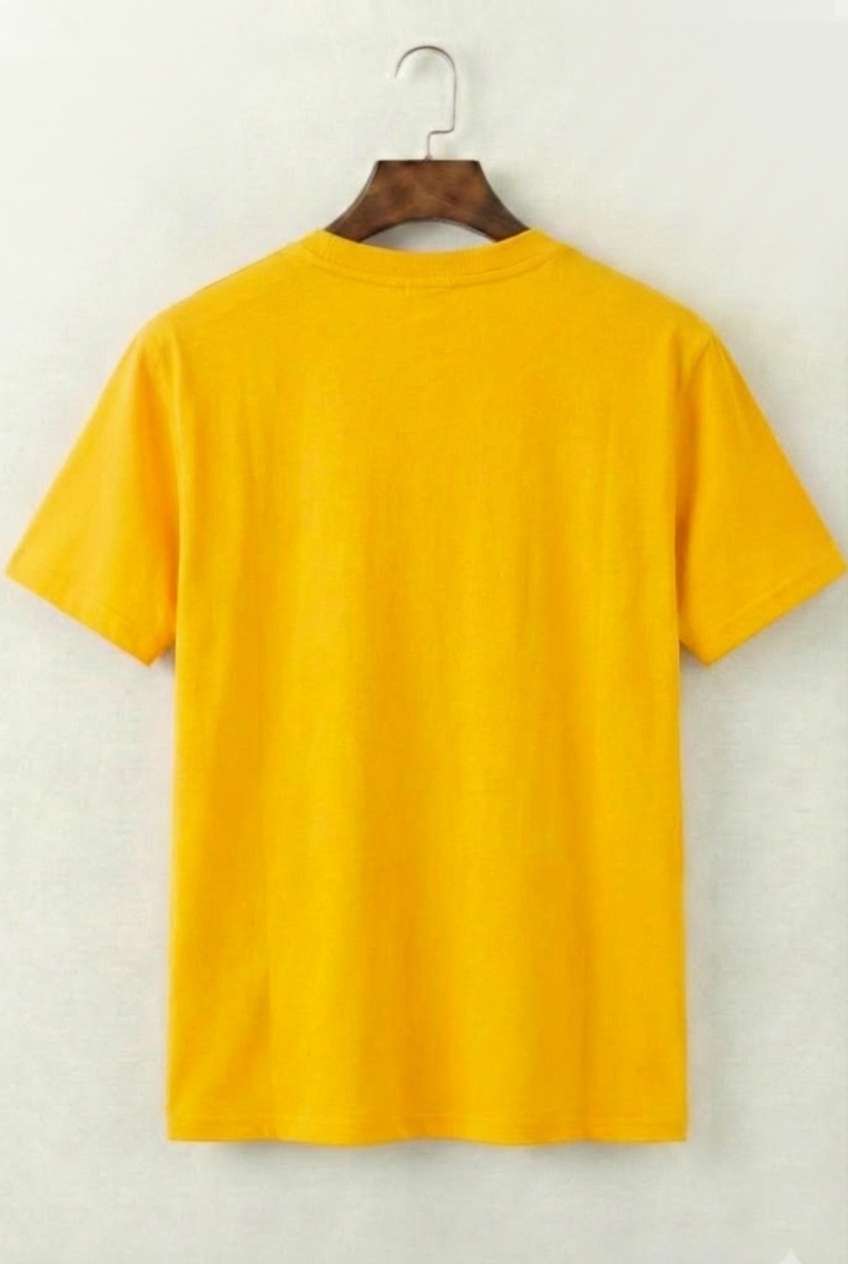 Regular Crew Neck T-Shirt (Yellow)