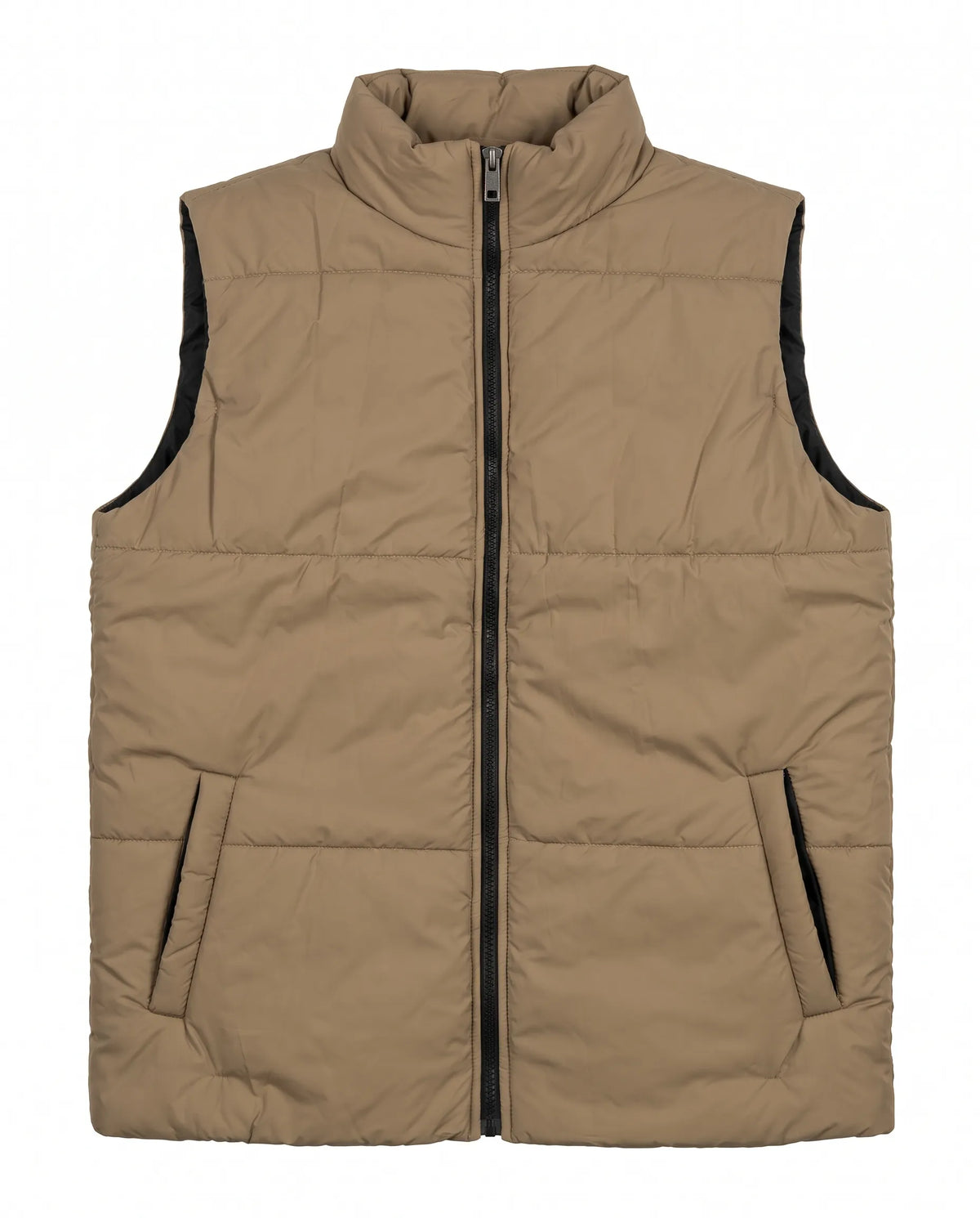 Puffer Jacket Sleeveless Beige | Men Winter Collection