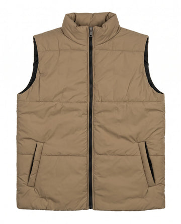 Puffer Jacket Sleeveless Beige | Men Winter Collection