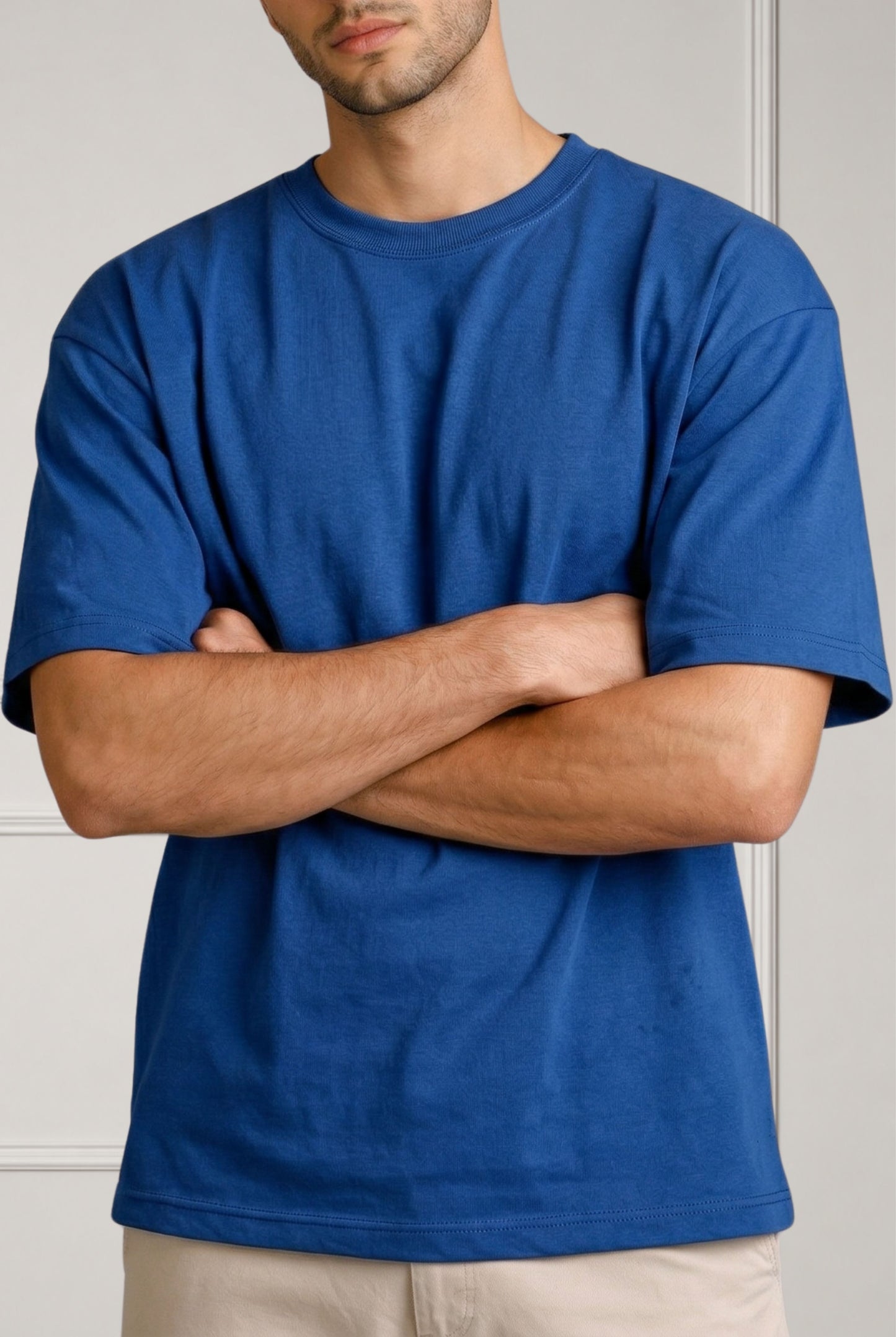 Blue Crew Neck T-Shirt