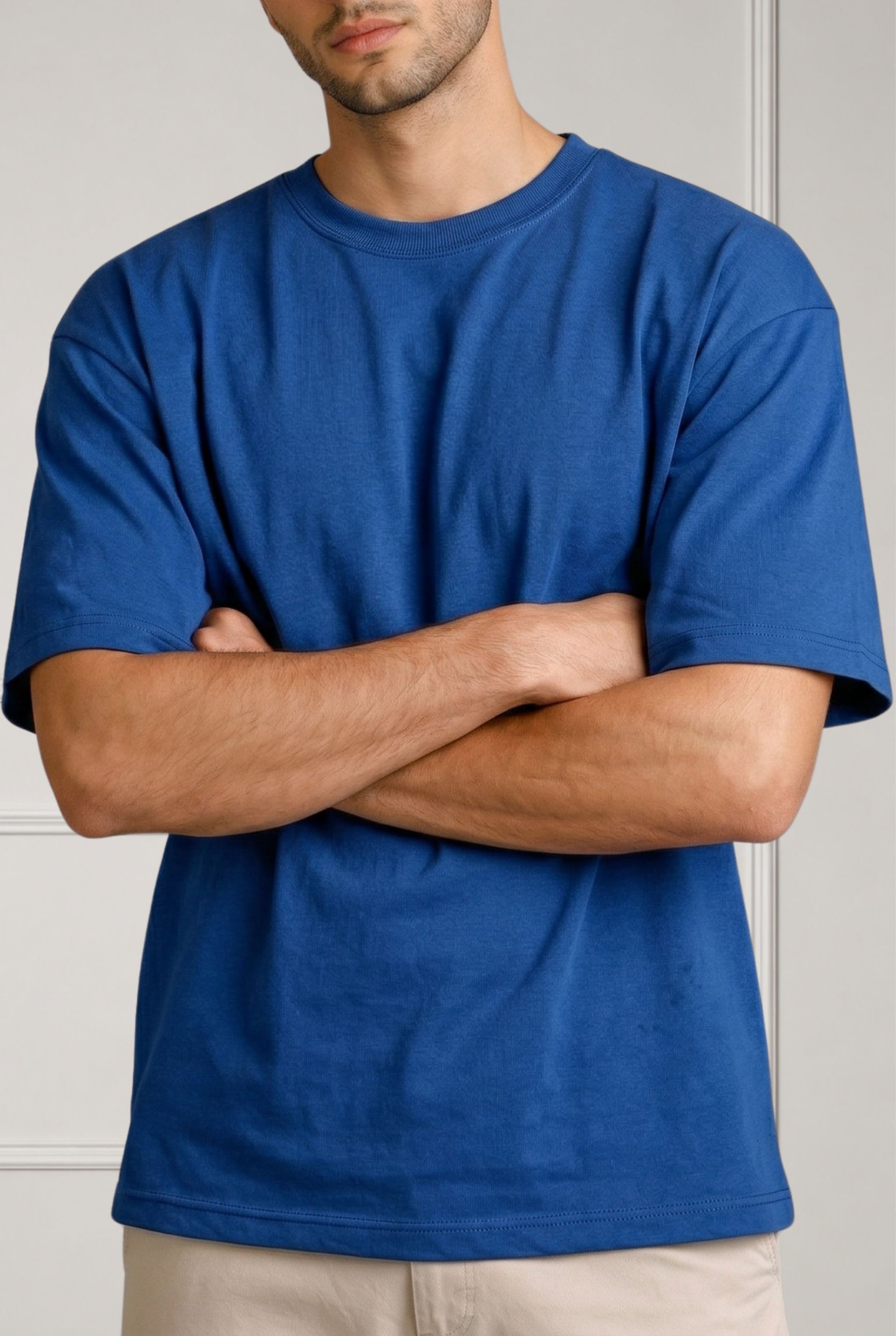 Blue Crew Neck T-Shirt