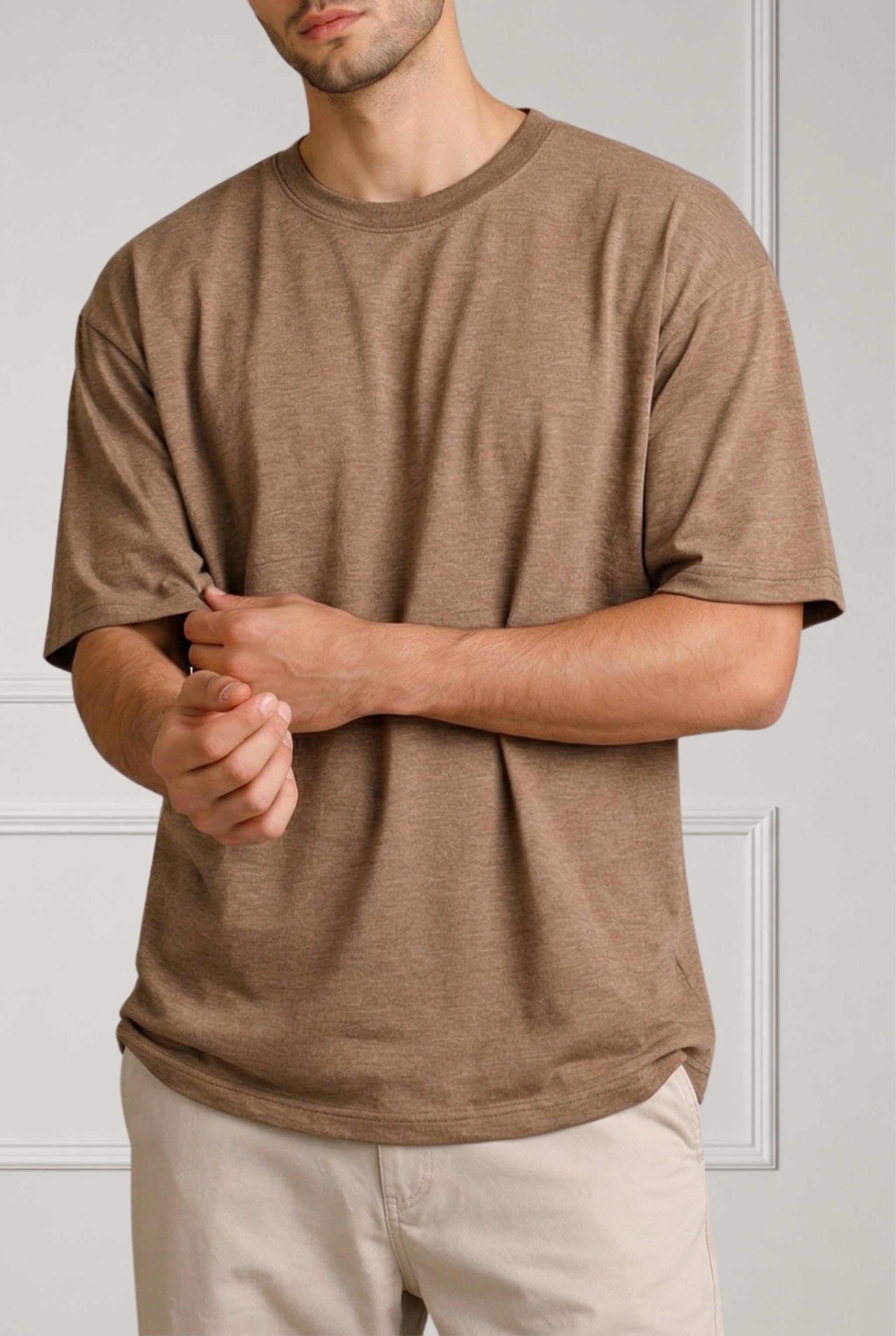 Brown Crew Neck T-Shirt