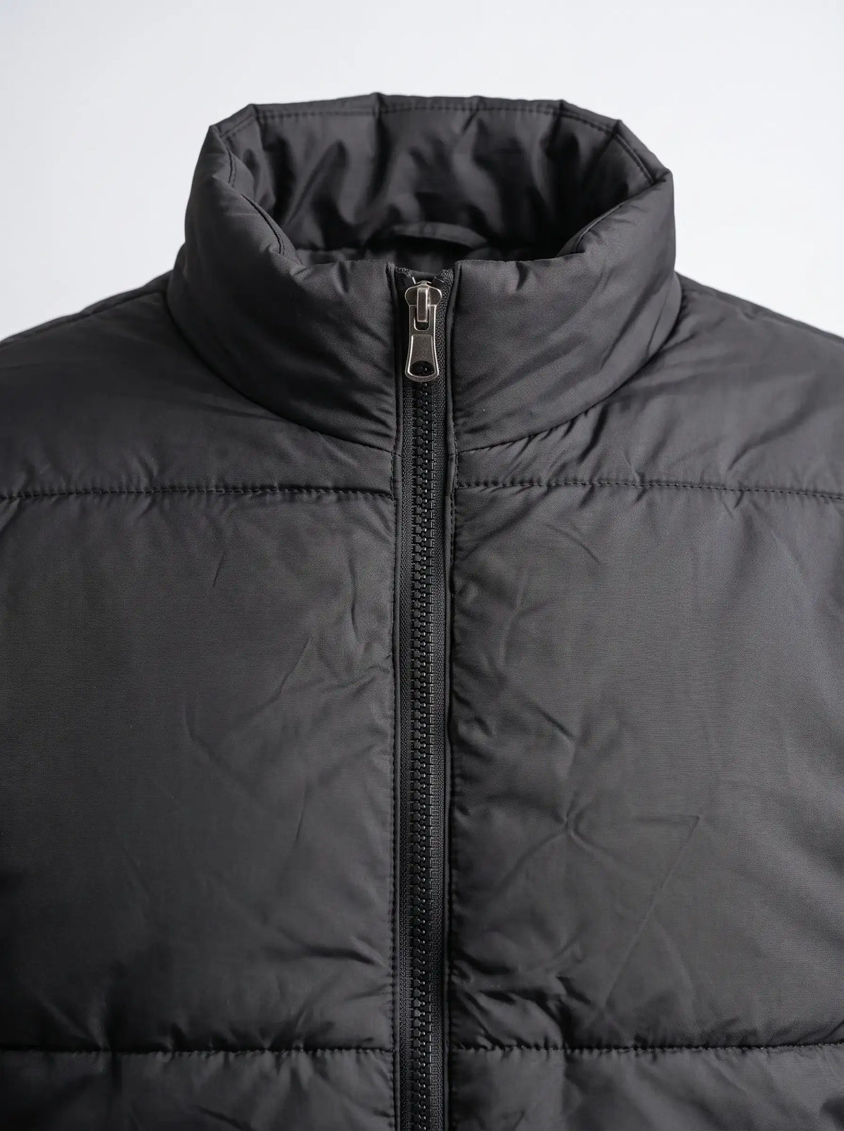 Puffer Jacket Full Sleeves No Hood - Black | Men Winter Collection
