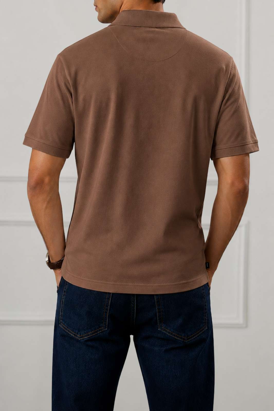Classic Polo Shirt | Warm Mocha Brown