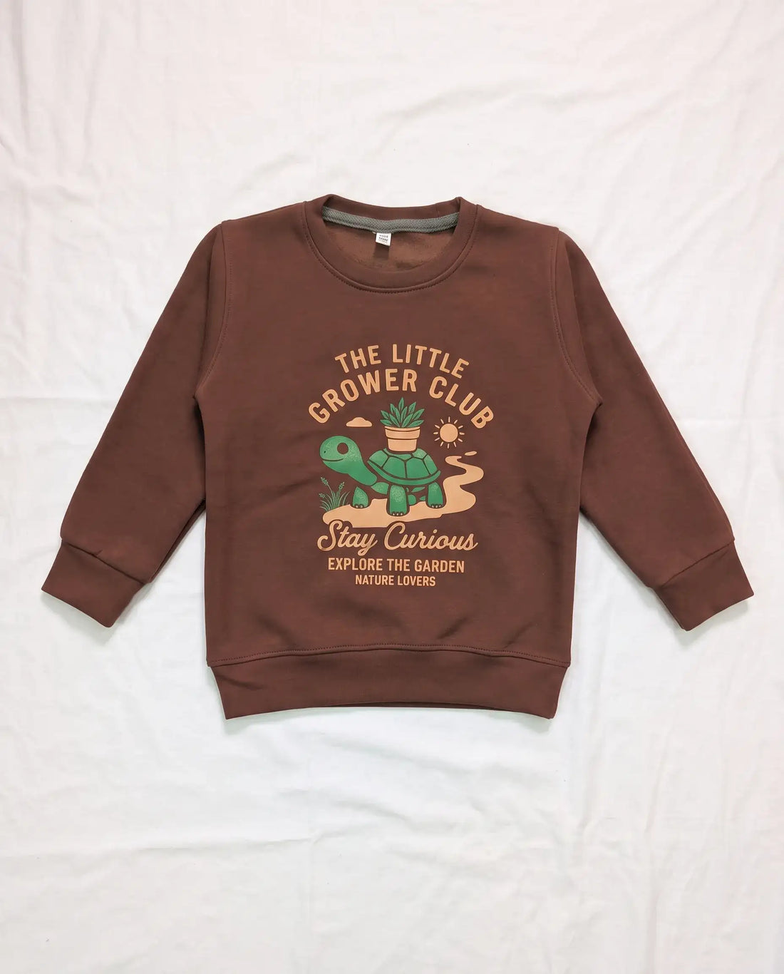 Fleece Sweatshirt Set - Brown Turtle | Kids Winter Collection