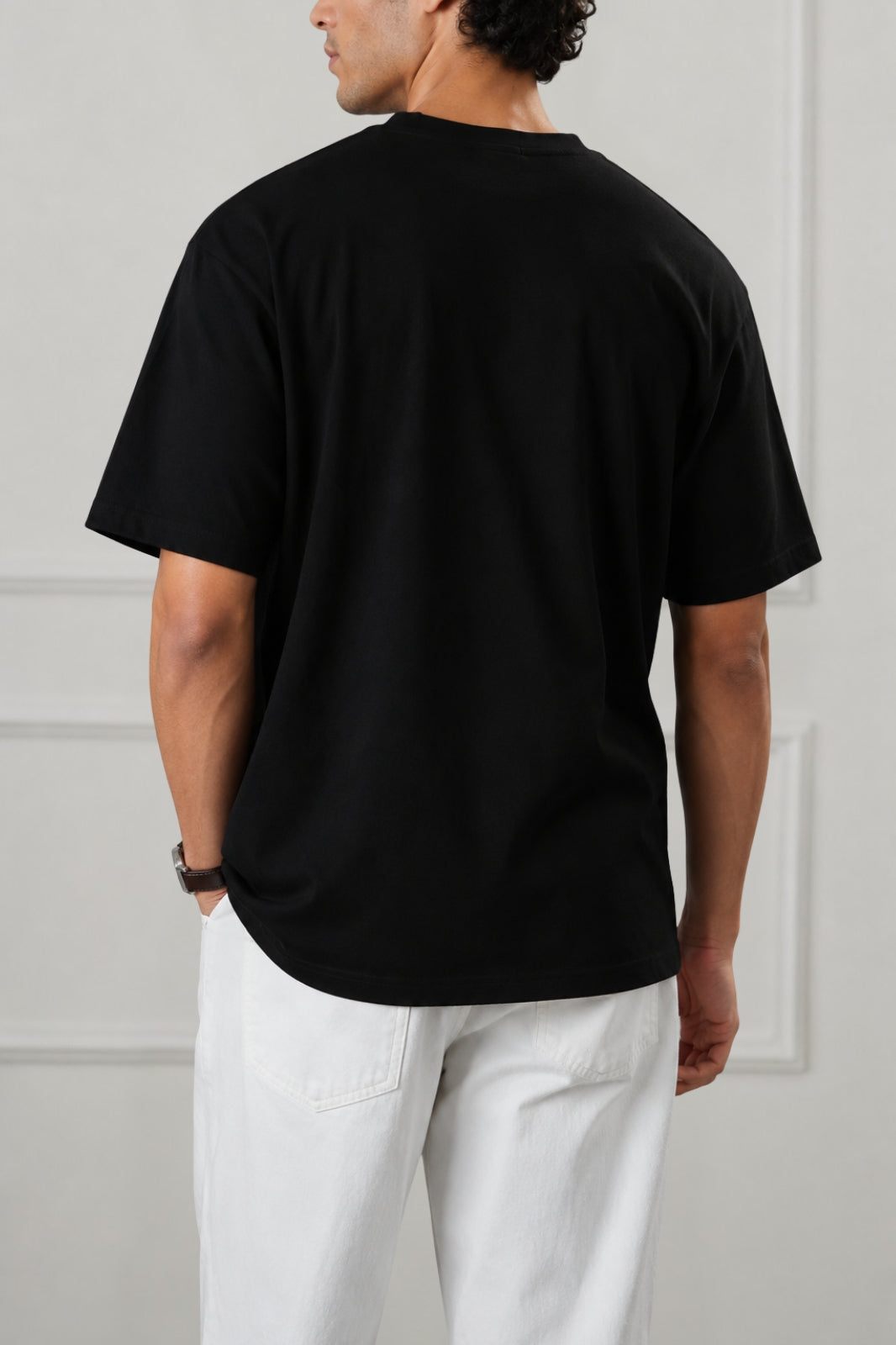 Black Stripe Logo Graphic T-Shirt