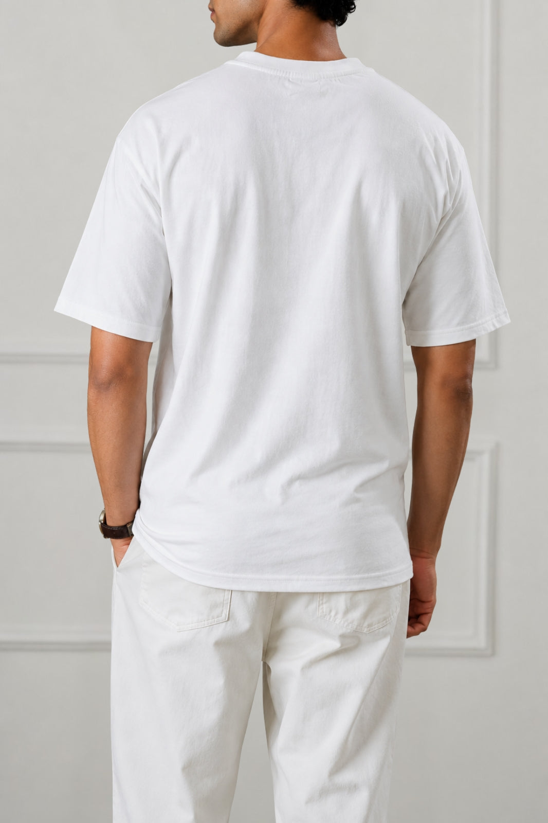 White Stripe Logo Graphic T-Shirt