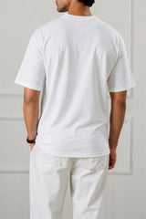 White Stripe Logo Graphic T-Shirt
