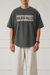 Grey Box Logo Crew Neck T-Shirt