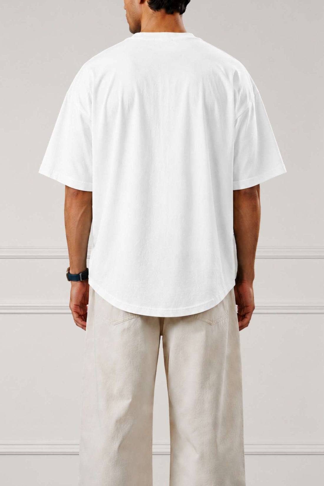 Box Logo Graphic Drop Shoulder T-Shirt | White