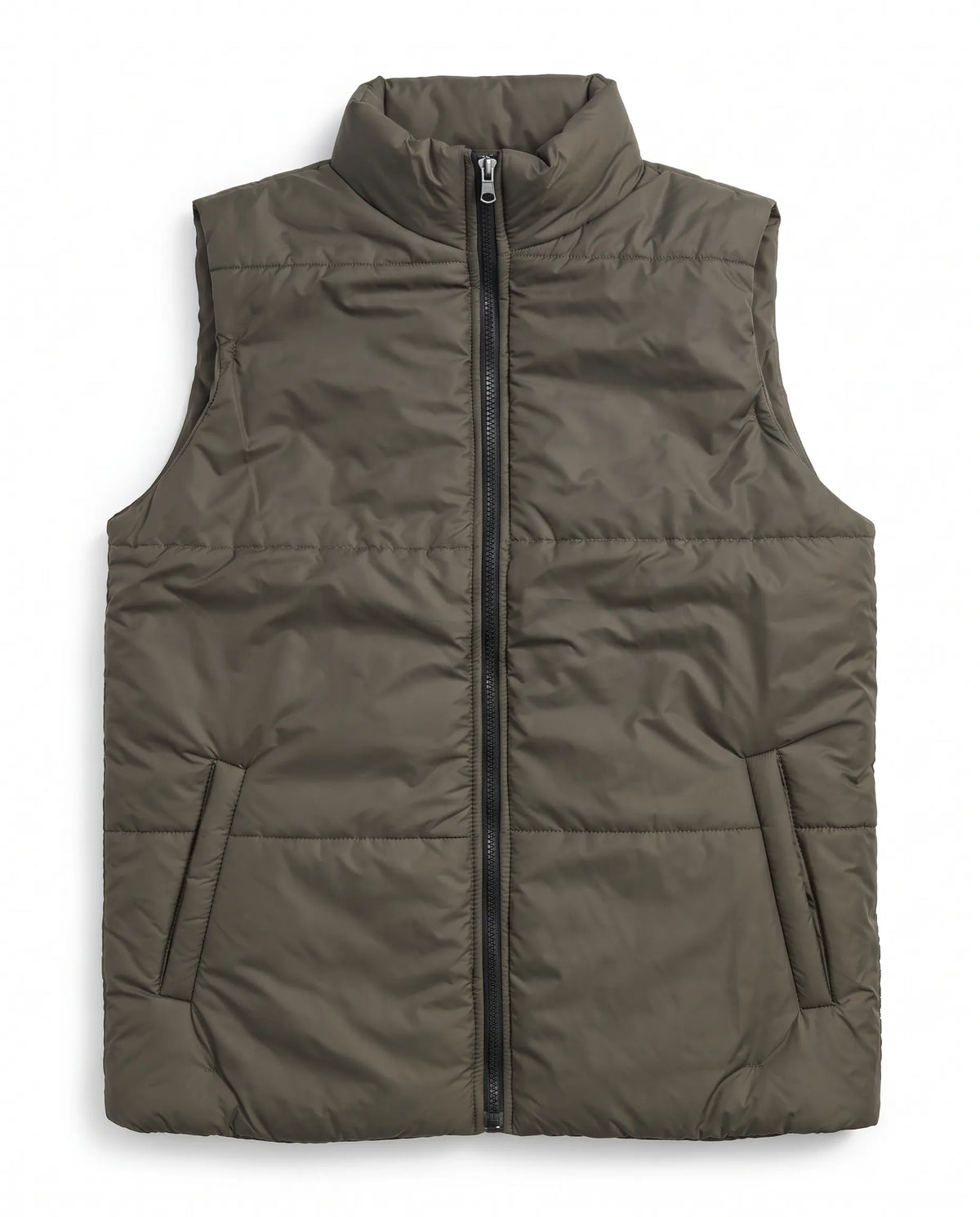 Puffer Jacket Sleeveless Green | Men Winter Collection