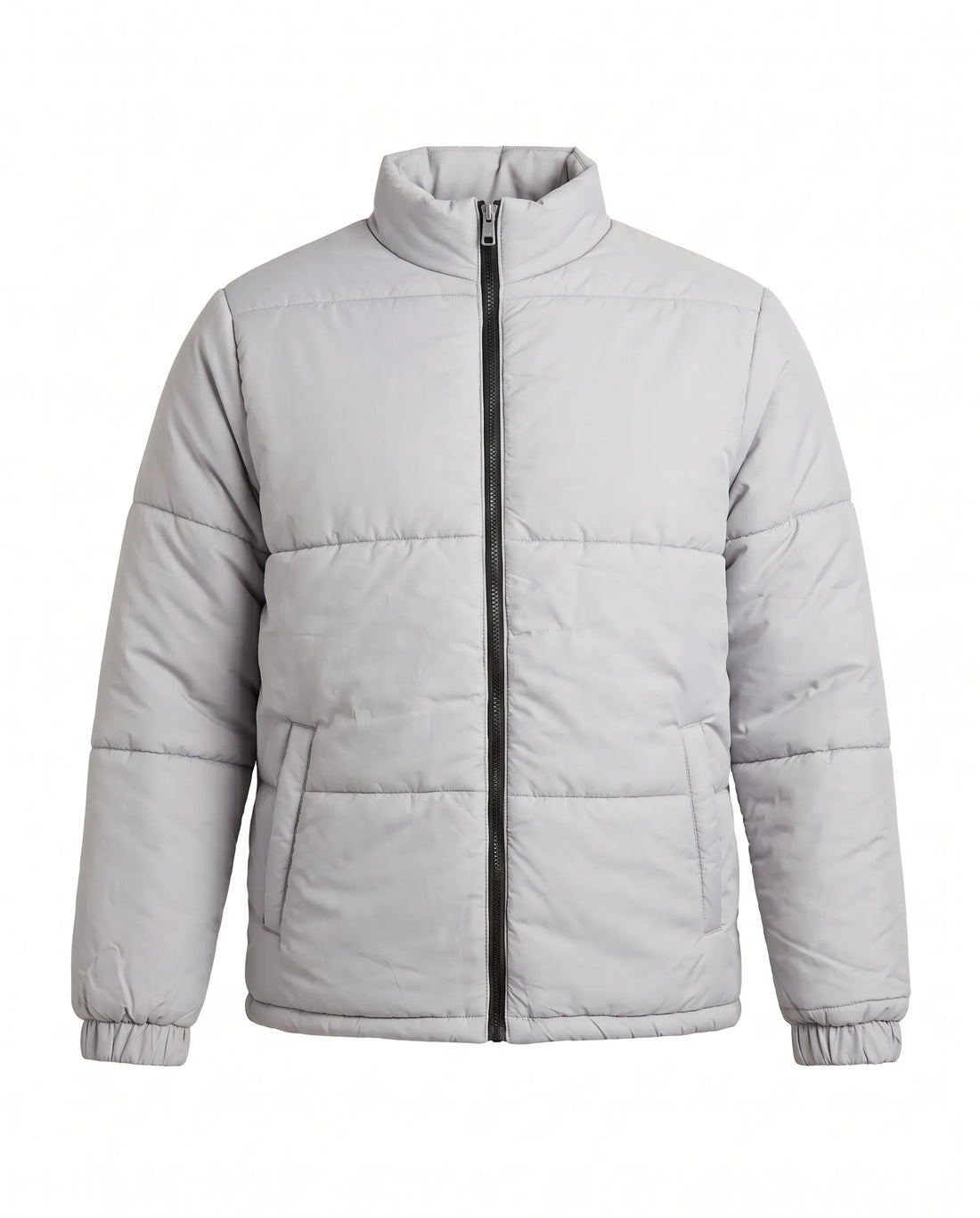 Puffer Jacket Full Sleeves No Hud - Gray | Men Winter Collection