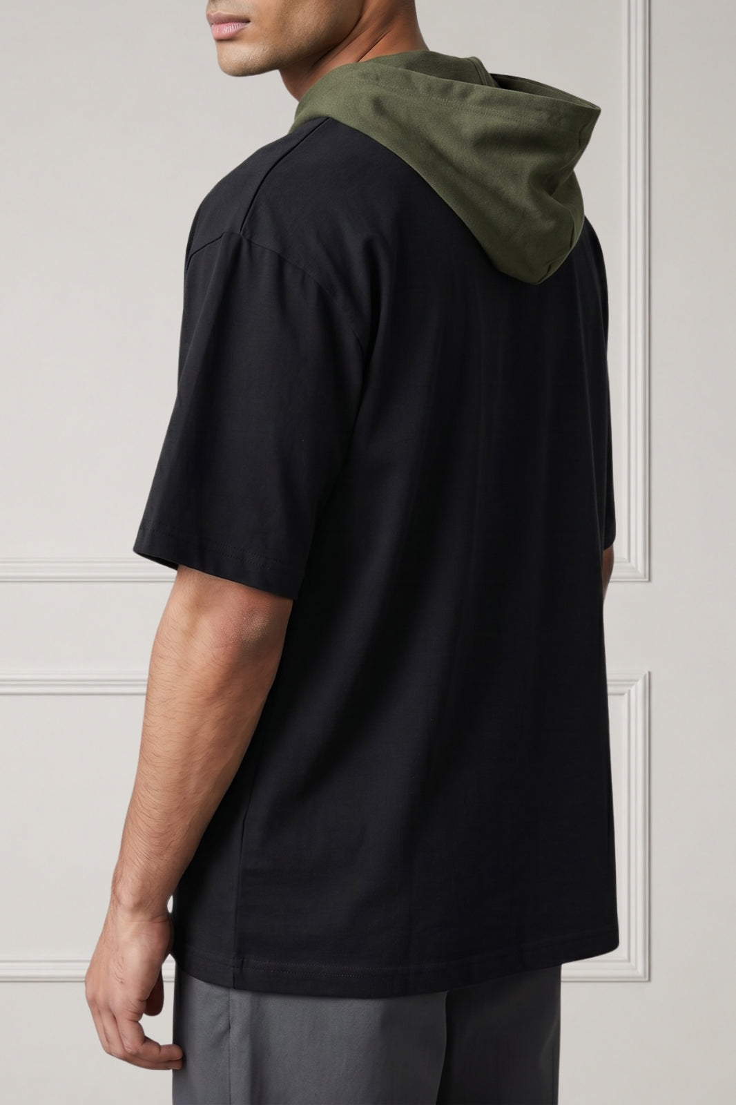 Noir Drift Hooded Tee (Green)