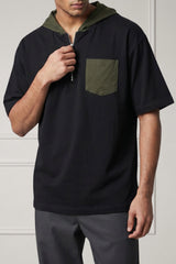 Noir Drift Hooded Tee (Green)