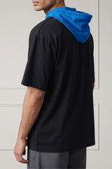 Midnight Blue Utility Zip Hooded Tee