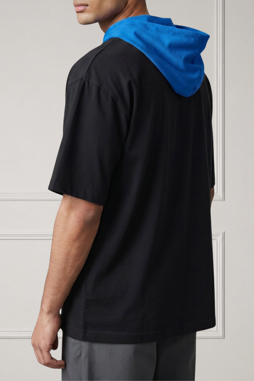 Midnight Blue Utility Zip Hooded Tee