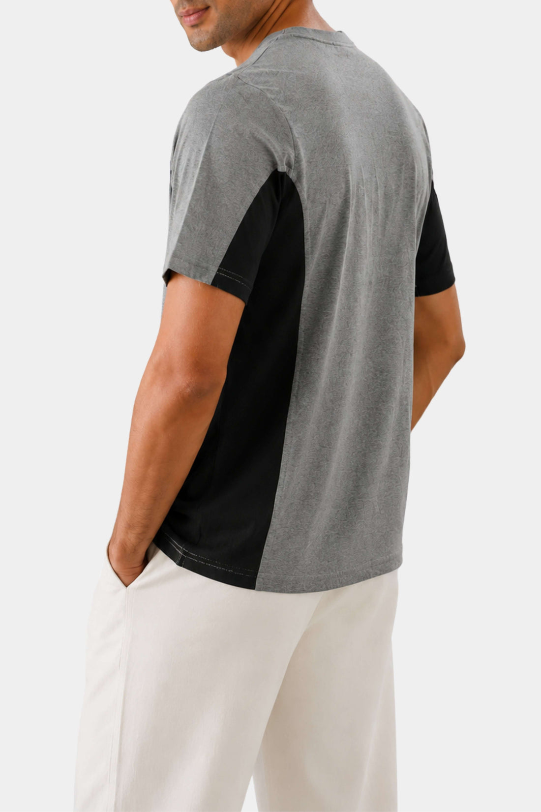 Graphic Panel T-Shirt - Paris | Gray & Black