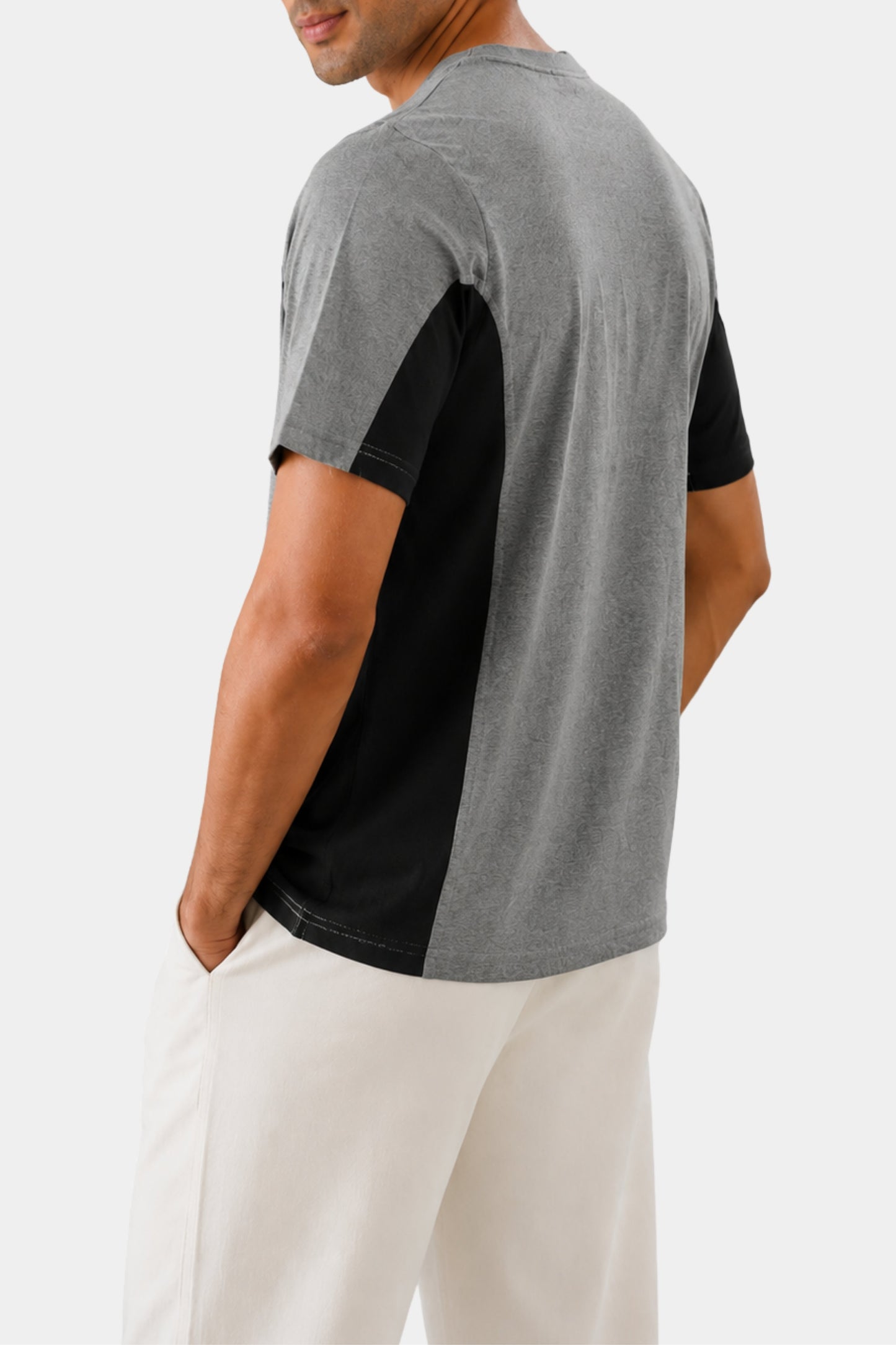 Paris Graphic Panel Tee (Grey & Black)