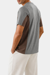 Paris Graphic Panel Tee (Grey & Brown)