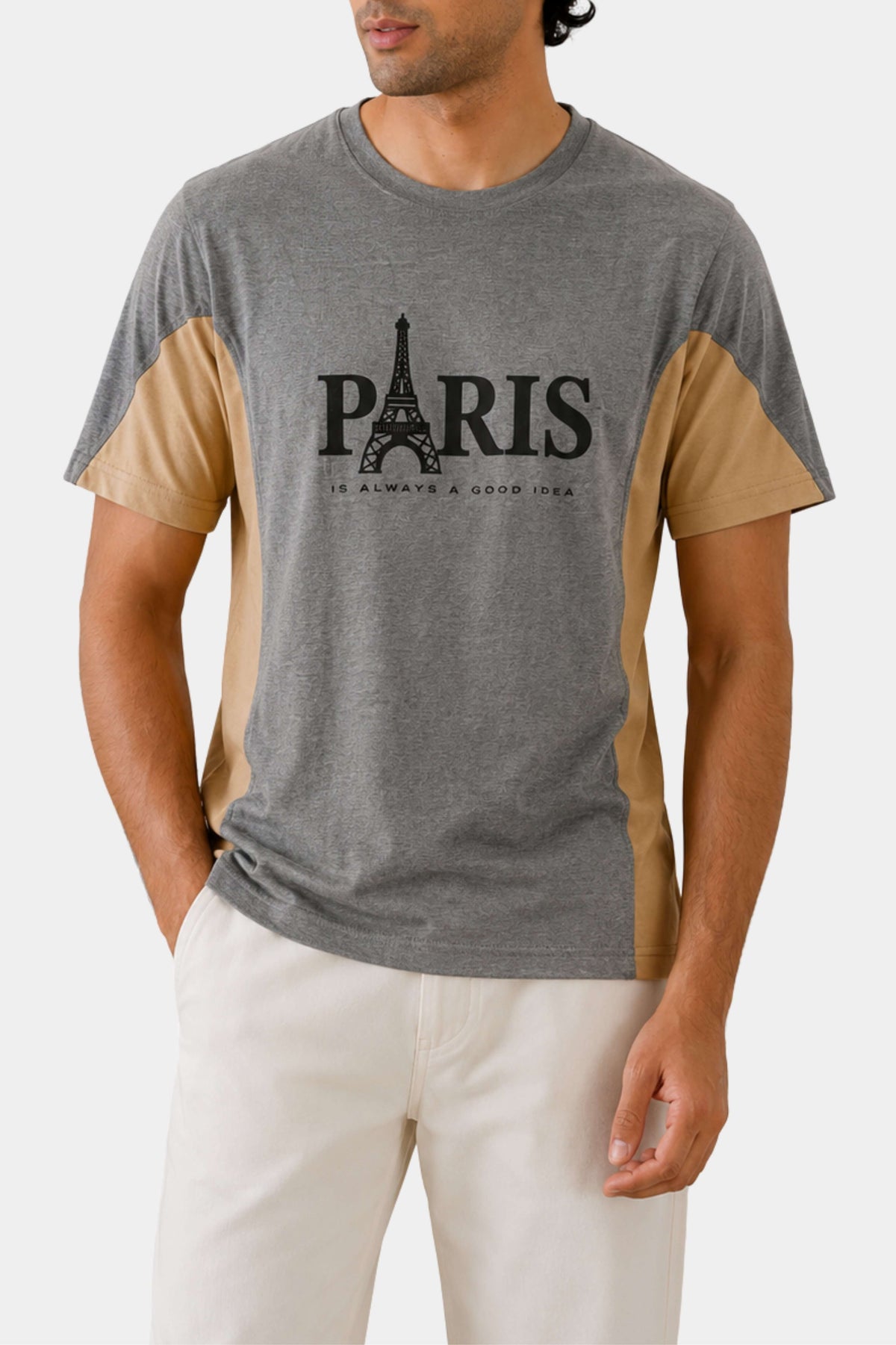 paris t-shirt for men with eiffle tower