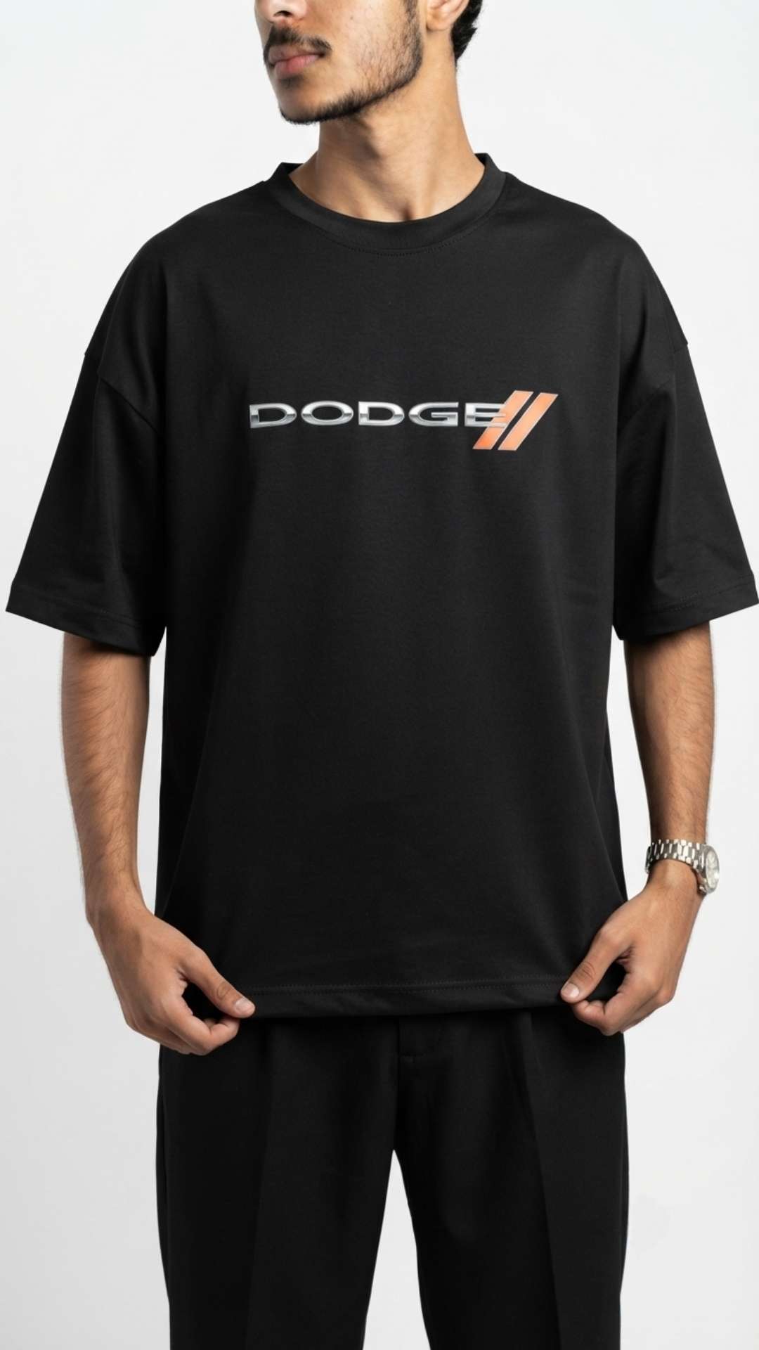 Drop Shoulder T-Shirt For Men - DTF Graphics | Dodge Charger