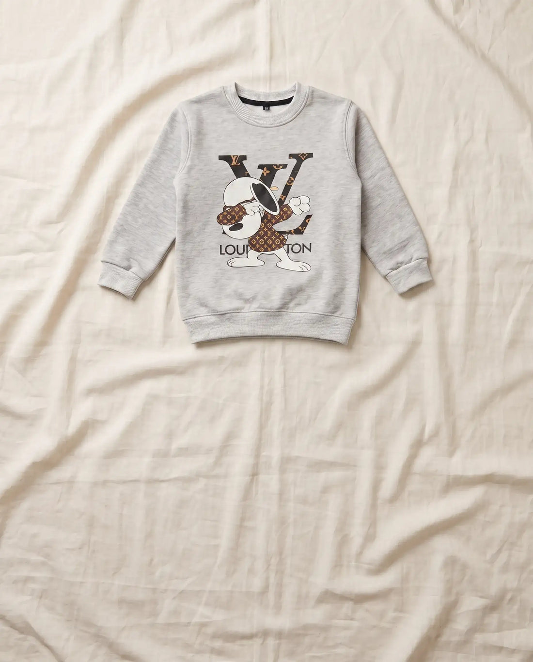 Fleece Sweatshirt Set - Heather Grey Snoopy | Kids Wear Collection