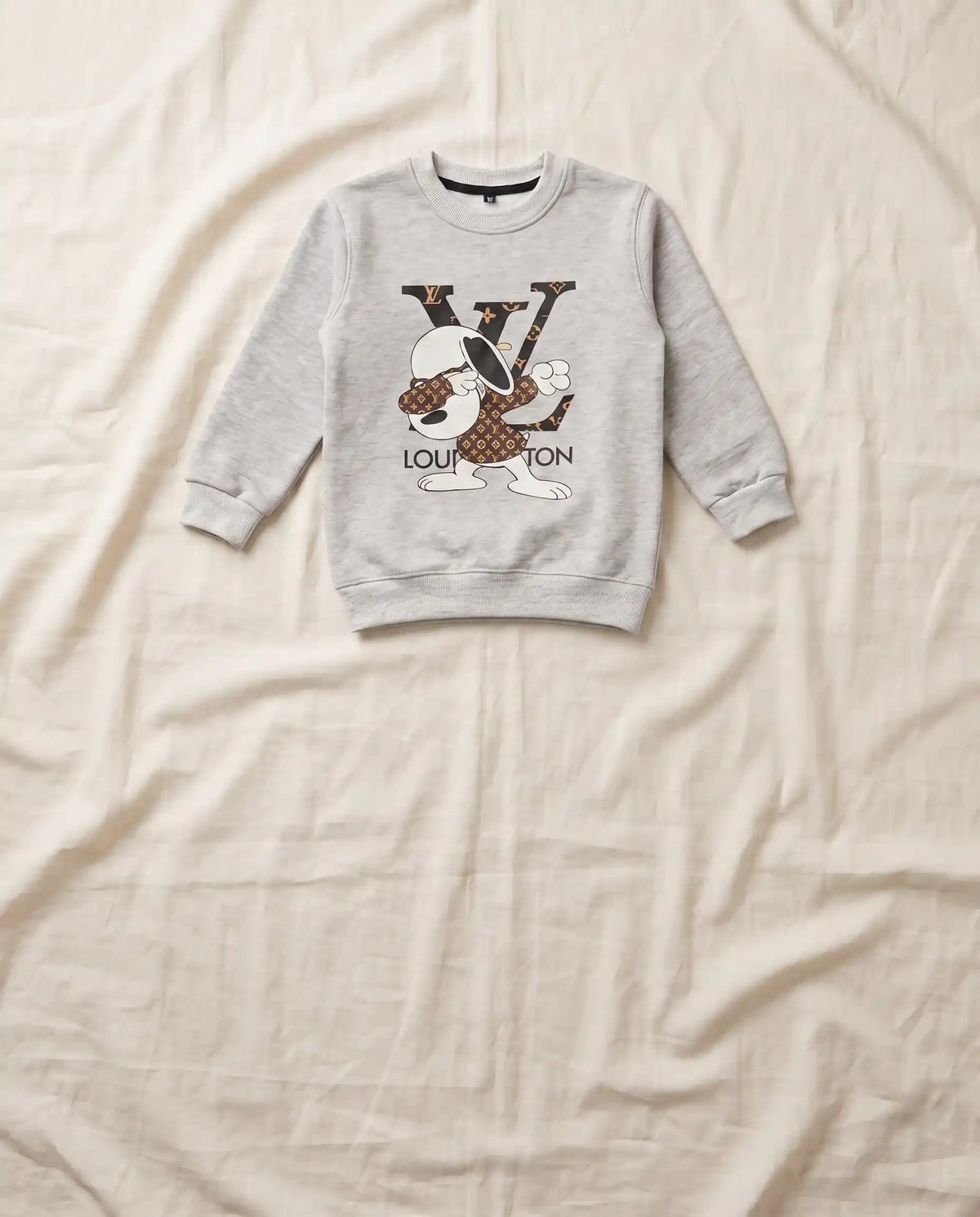 Fleece Sweatshirt Set - Heather Gray Snoopy | Kids Wear Collection
