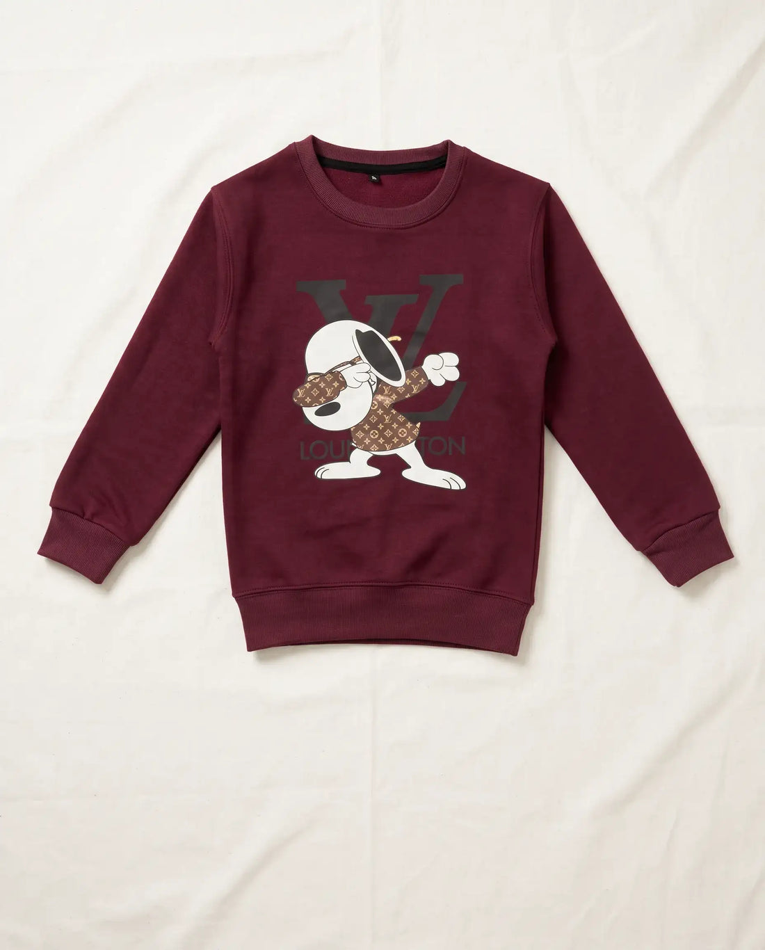 Fleece Sweatshirt Set - Maroon Snoopy | Kids Wear Collection