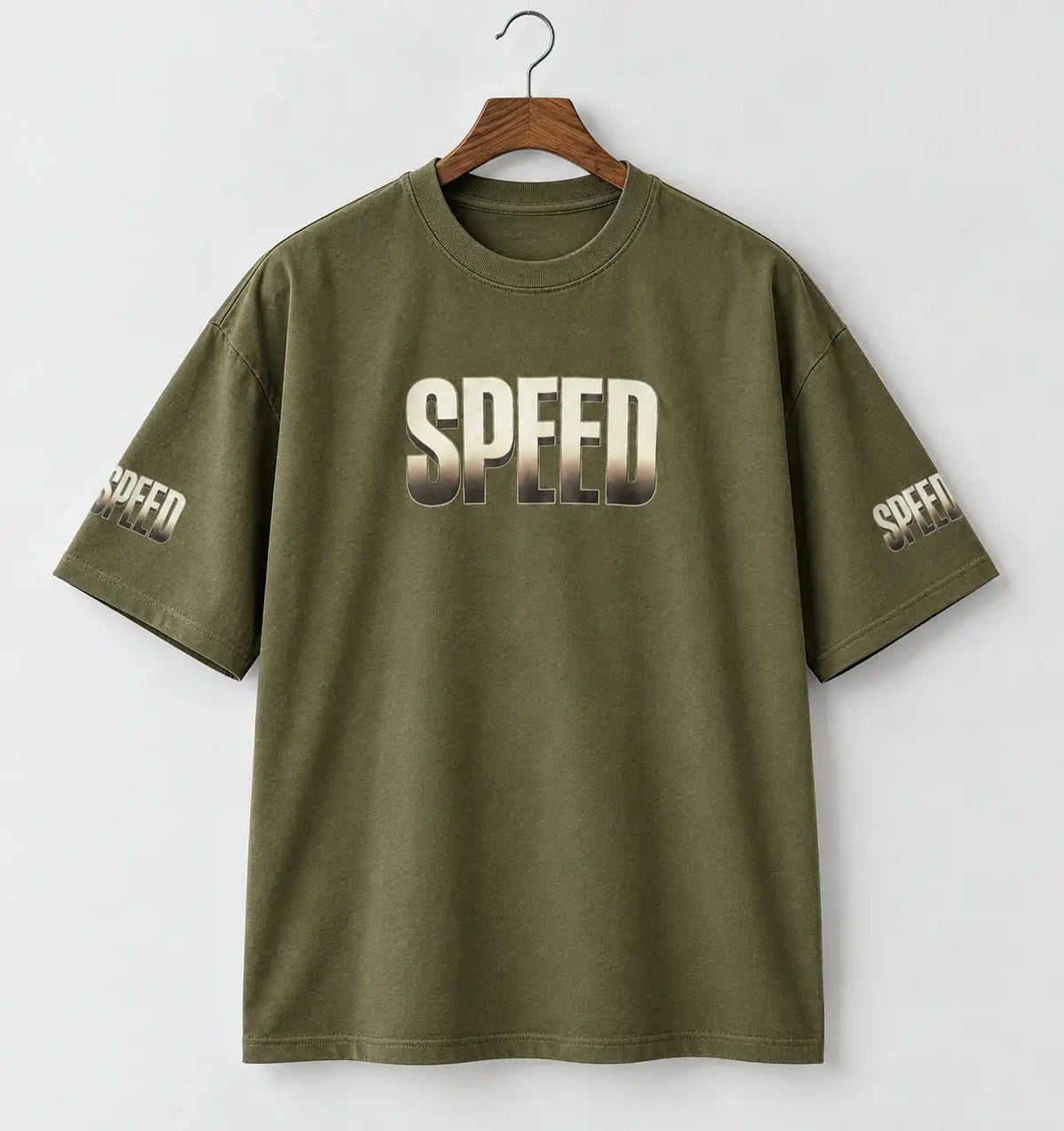 Drop Shoulder T-Shirt For Men - DTF Graphics | Speed