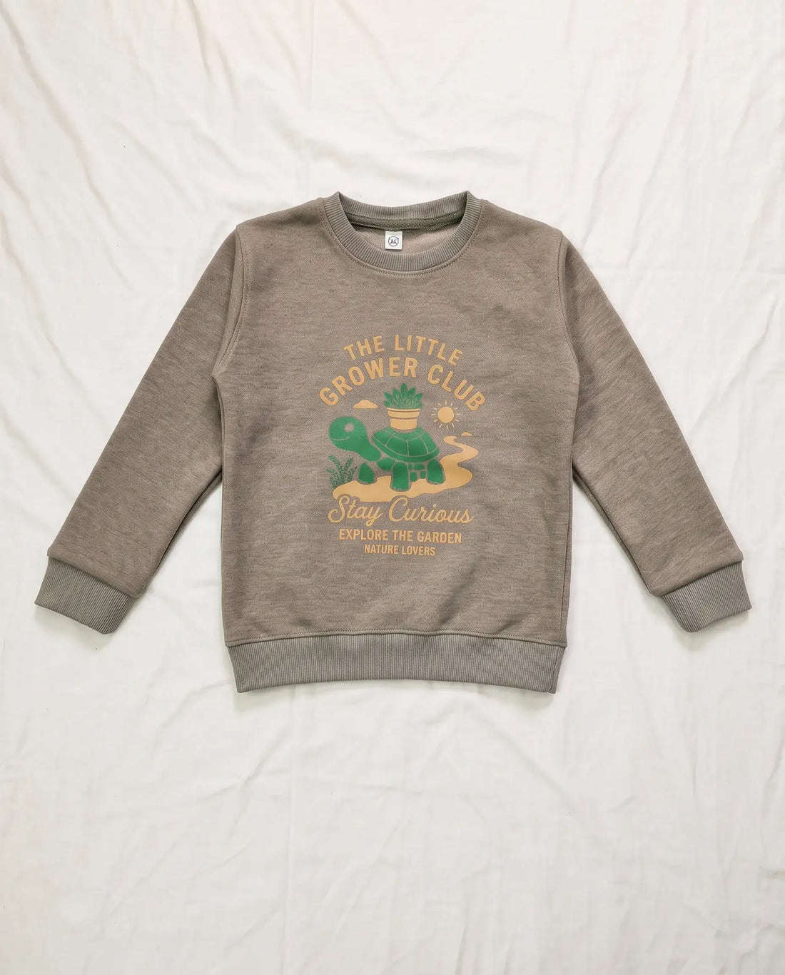 Fleece Sweatshirt Set - Taupe Gray Turtle | Kids Wear Collection