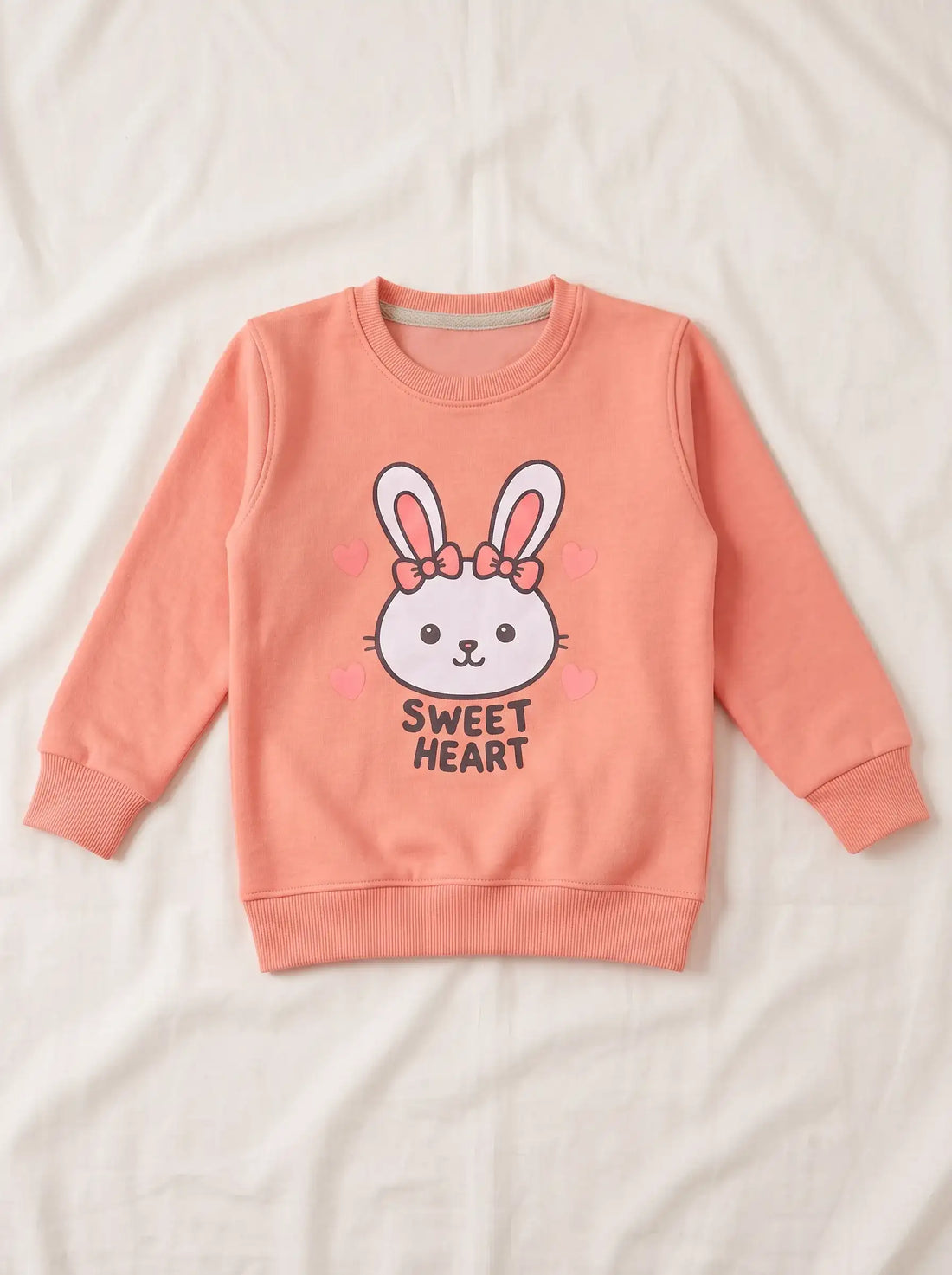 Fleece Sweatshirt Set - Peach Tweety | Kids Wear Collection