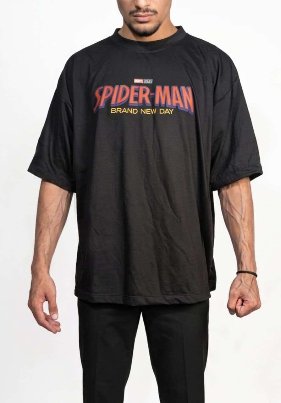 Drop Shoulder T-Shirt For Men - DTF Graphics | Spider Man