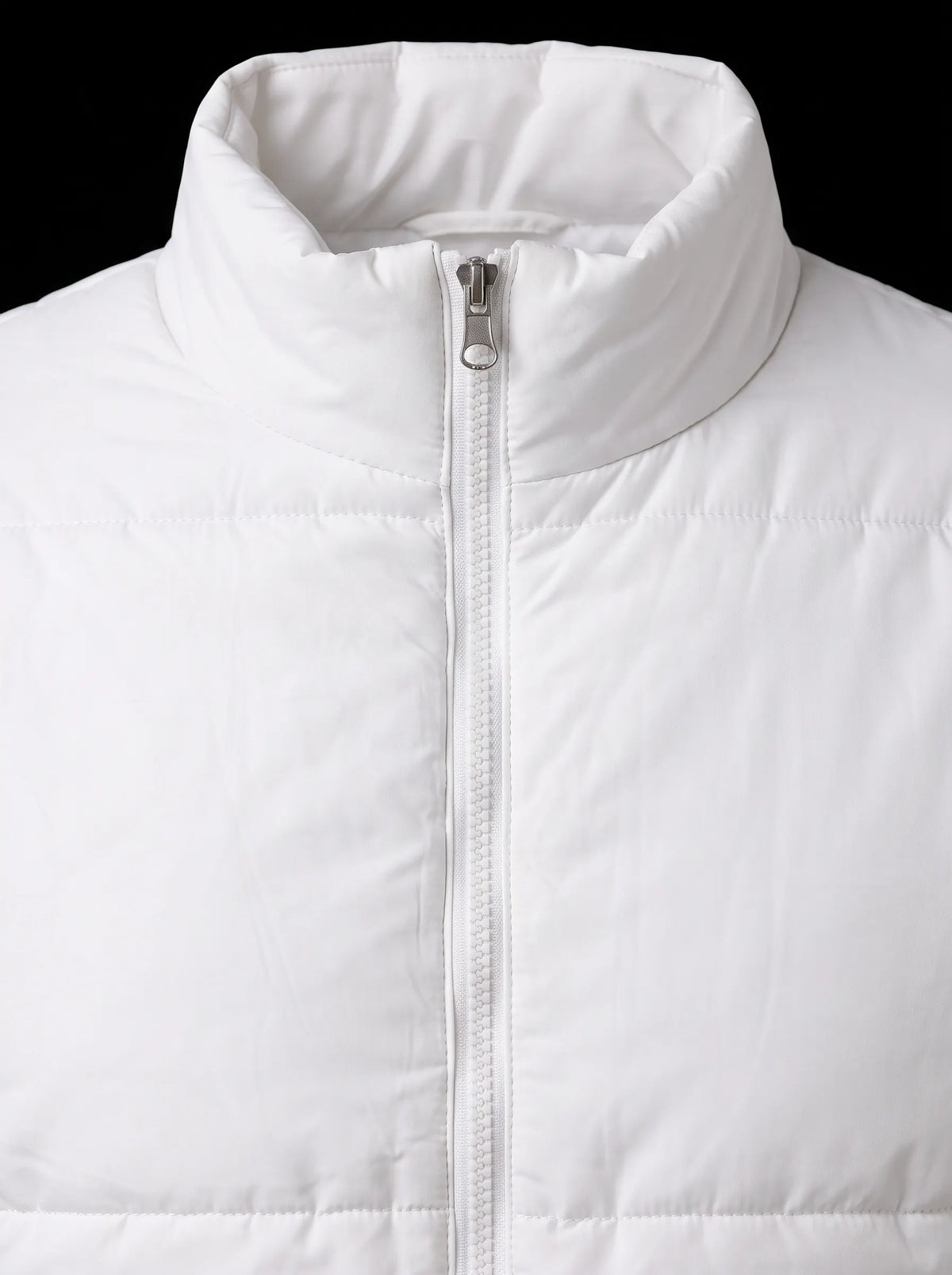 Puffer Jacket Full Sleeves No Hud - White | Men Winter Collection